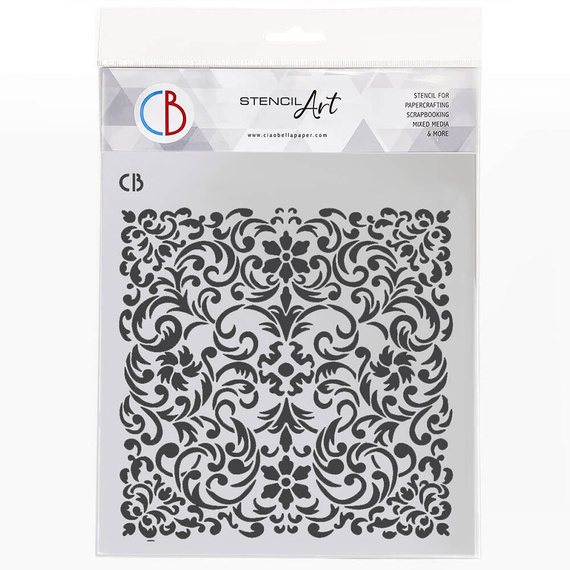 Szablon Home Deco 22x22cm - Ciao Bella - Legendary Design zawijasy