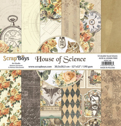 Zestaw papierów do scrapbookingu 30x30 - Scrapboys - House of Science