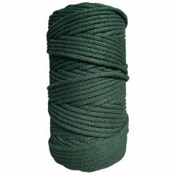 Sznurek bawełniany z rdzeniem 100m 5mm - butelkowa zieleń