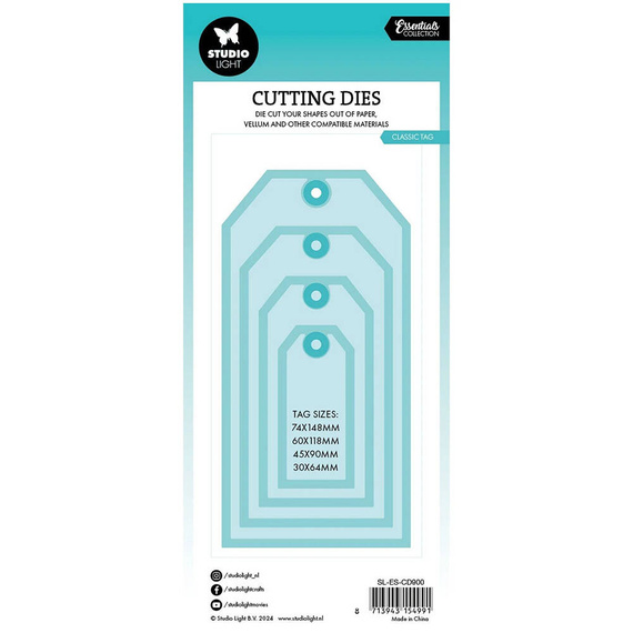 Wykrojnik do papieru - StudioLight - Classic tag