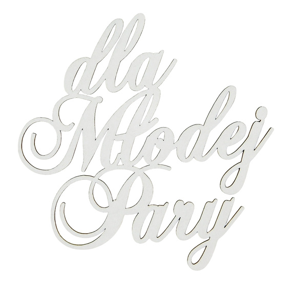 Tekturka - napis dla Młodej Pary - Kreatywna Pracownia