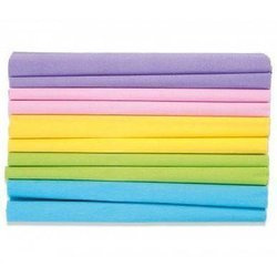 Bibuła marszczona 25x200cm - mix 10 kolorów Pastel