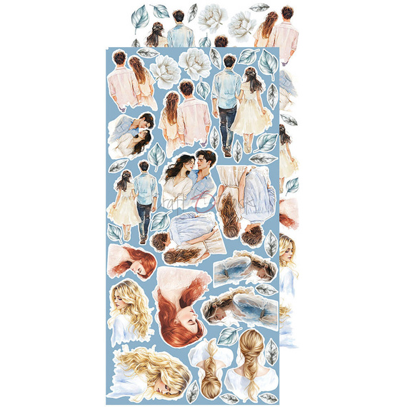 Something Blue zestaw dodatków do scrapbookingu - Craft o'clock - Flowers