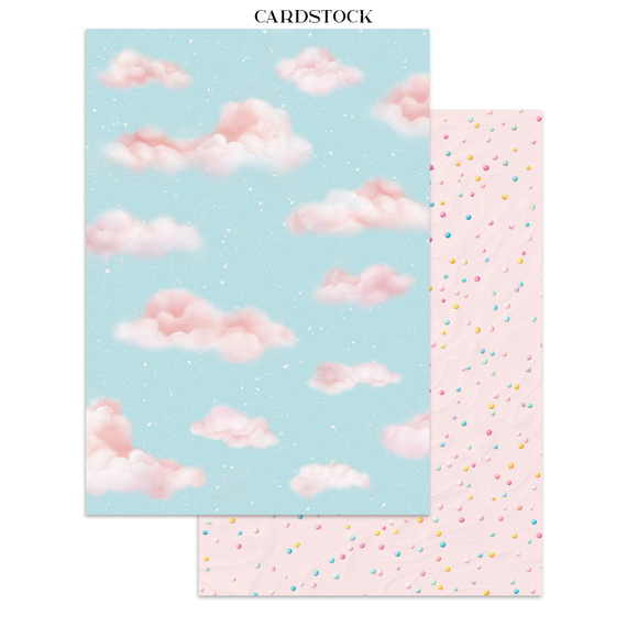 Zestaw papierów, naklejek i elementów Junk Journal - Candy Christmas - Stamperia