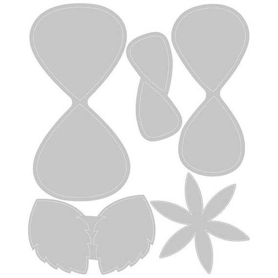 Wykrojnik Sizzix Thinlits - Classic Rose by Olivia Rose róża