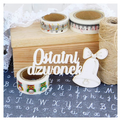 Tekturka - Szkoła - Ostatni dzwonek z dzwonkiem - Kreatywna Pracownia