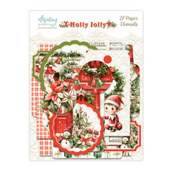 Papierowe koperty i tagi - Mintay - Holly Jolly 27 szt