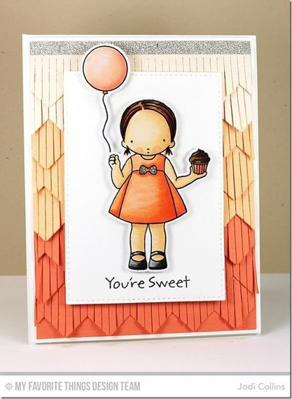 Stempel - My Favorite Things - Cupcake Day dziewczynka z babeczką