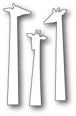 Wykrojnik - Poppystamps - Giraffe Trio / żyrafa