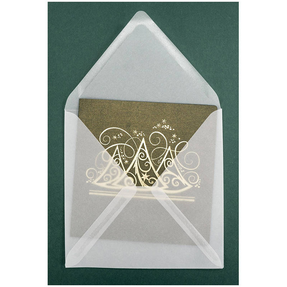 Koperta z kalki K4 NK Golden Star delta biała 110g