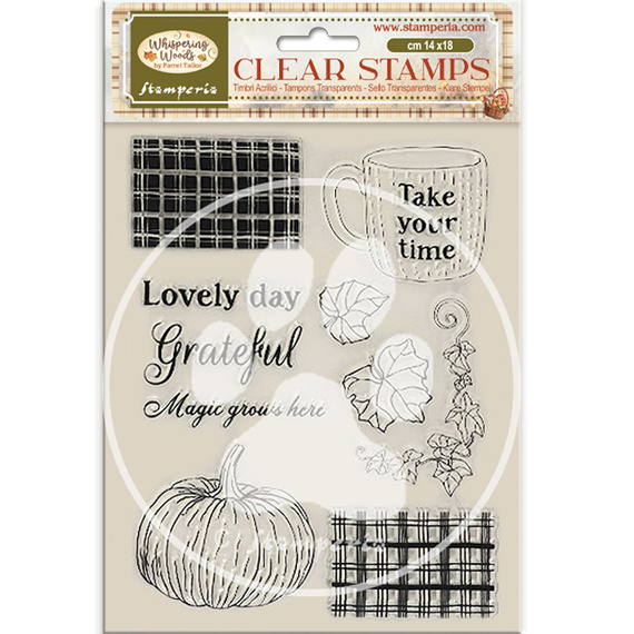 Stempel przezroczysty - Whispering Woods dynie - Stamperia