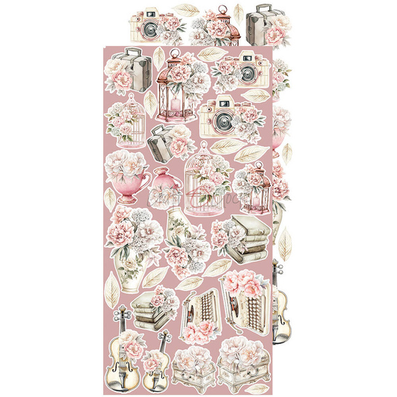 Rose Emotions zestaw dodatków do scrapbookingu - Craft o'clock - Flowers