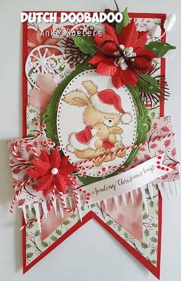 Szablon do odrysowania i wycinania Dutch Doobadoo - Flaga / banerek