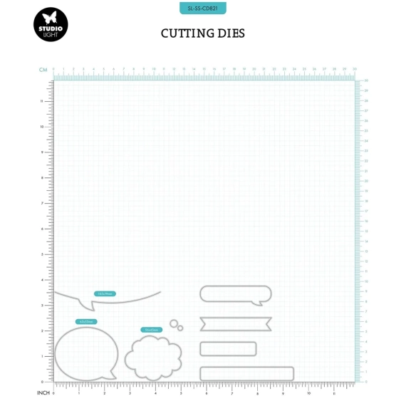 Wykrojnik - StudioLight - Speech & tekst dymki ramki