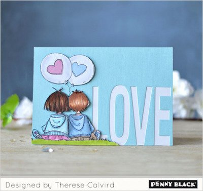 Wykrojnik - Penny Black - Love and Roses róże