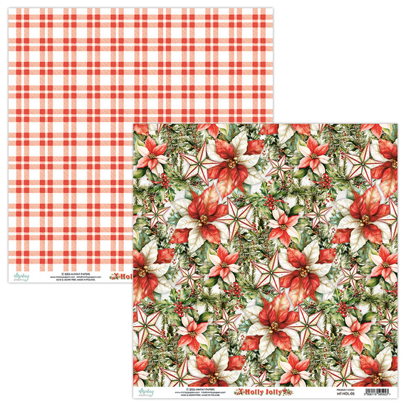 Papier do scrapbookingu 30x30 - Mintay - Holly Jolly 05