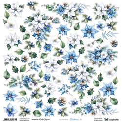 Papier do scrapbookingu 30x30 - ScrapAndMe - Christmas 24 - arkusz do wycinania