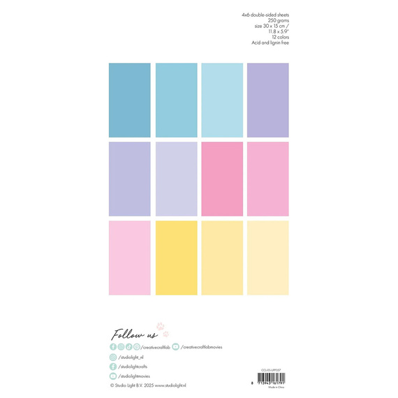 Zestaw papierów do scrapbookingu 15x30 - StudioLight - Sweet As Candy