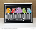 Stempel - My Favorite Things - Tweet Wishes ptaki sowy