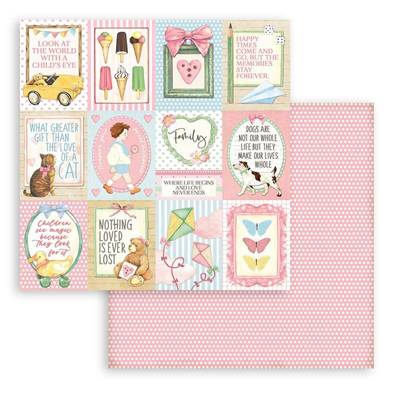 Zestaw papierów do scrapbookingu 30x30 - Stamperia - Daydream