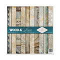 Zestaw papierów do scrapbookingu 30x30 - Wood & lace - Itd Collection