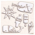 Tekturka lody - Whalecome Summer- Scrapiniec 3562