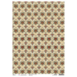 Papier ryżowy do decoupage A3 - Ciao Bella - Toy Shop Red Ribbon Tapestry