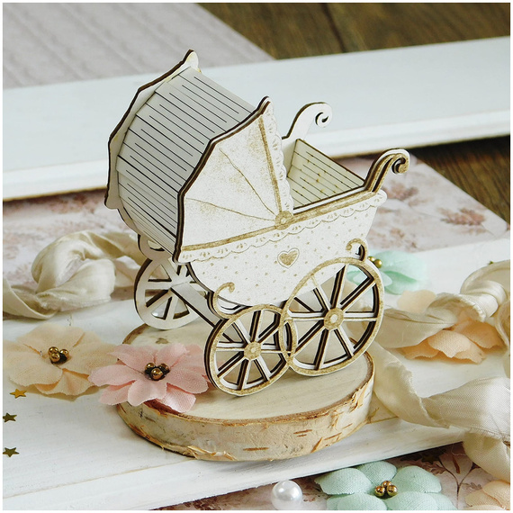 Tekturka wózek 3d - Kreatywna Pracownia