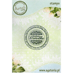 Stempel - koło - Kochany dziadku - Agateria