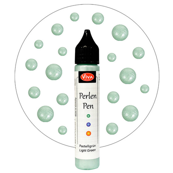 Perlen Pen - Viva Decor - Pastel green 701 pastelowe zielone perełki w płynie