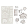Foremka teksturowa do mas strukturalnych A5 - Stamperia - Alterego chatka