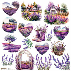 Naklejki - ScrapLove - Lavender 3