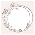 Tekturka - Boho Love - round frame - okrągła ramka