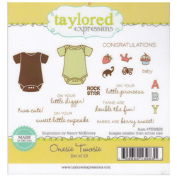Stempel - Taylored Expressions - Onesie Twosie body motywy dziecięce