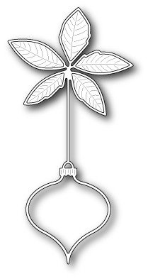 Wykrojnik - Memory Box - Poinsettia Ornament 99193 poinsecja bombka