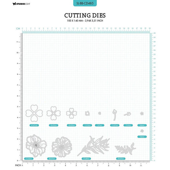Wykrojnik - StudioLight - Blooming flowers Blooming Butterfly kwiaty