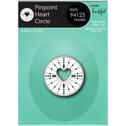 Wykrojnik - Memory Box - Pinpoint Heart Circle koło z sercem