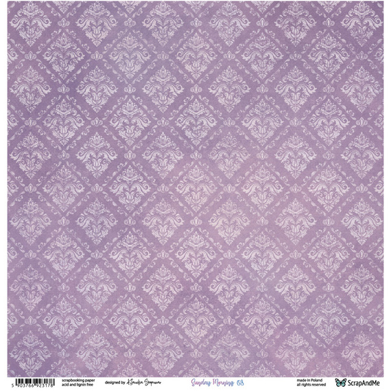 Papier do scrapbookingu 30x30 - ScrapAndMe - Sunday Morning 07/08