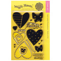 Stempel - Waffle Flower Crafts - Flutter - serca motyle