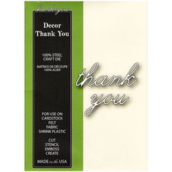 Wykrojnik - Poppystamps - Decor Thank You 1314 - napis