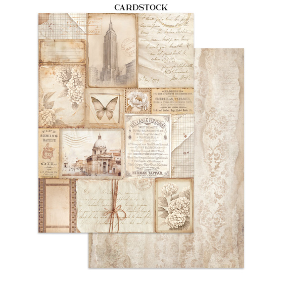 Zestaw papierów, naklejek i elementów Junk Journal - Quiet Days - Stamperia