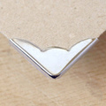 Narożnik metalowy A22 nikiel - 1szt
