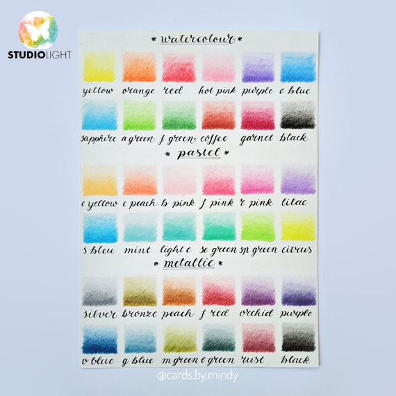 Kredki akwarelowe Watercolor Pencils - Studio Light - 12szt