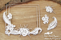 Tekturka - Fern - square frame - kwiat paproci kwadratowa ramka - Scrapiniec