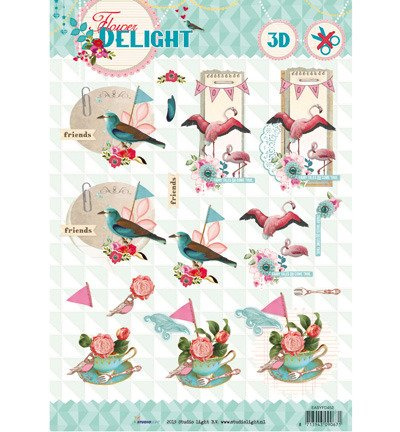 Papier A4 - Flower Delight nr.452 - StudioLight