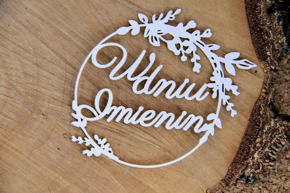 Tekturka Hi Summer Frame 02 Wishes - W Dniu Imienin - Scrapiniec