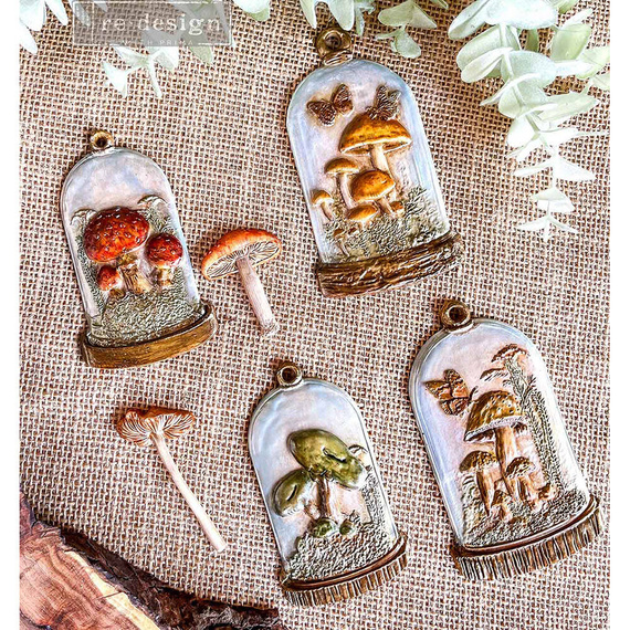 Foremka silikonowa - Prima - Enchanted Shroom grzyby w kopułkach