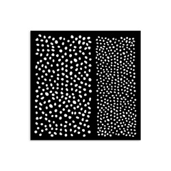 Szablon 3D 12x12cm kropkowane tła - Stamperia