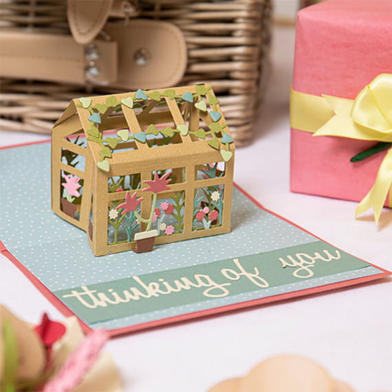 Wykrojnik Sizzix Thinlits - Pop-Up Garden szklarnia
