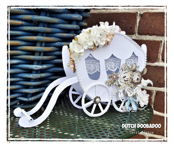 Szablon do odrysowania i wycinania Dutch Doobadoo - Powóz - kareta karoca
